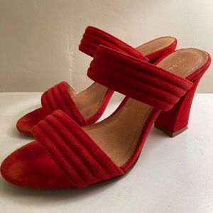 Halogen red strappy heels size 8